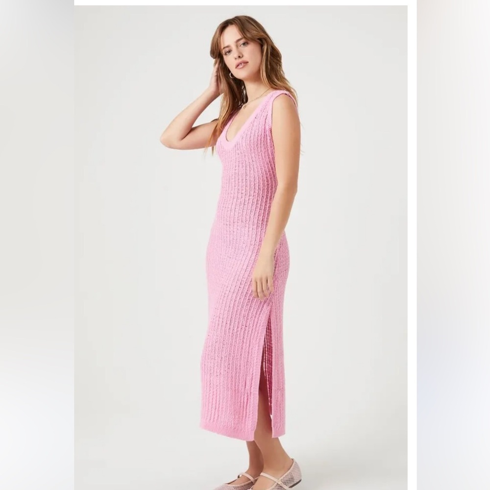 Forever 21 Pink Ribbed Dress